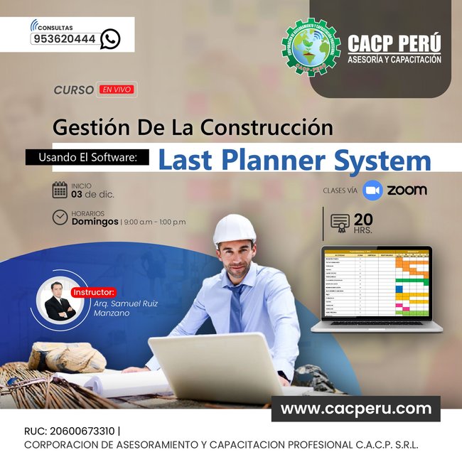 Gestion De La Construcción Usando El Software Last Planner System 2023 - 2