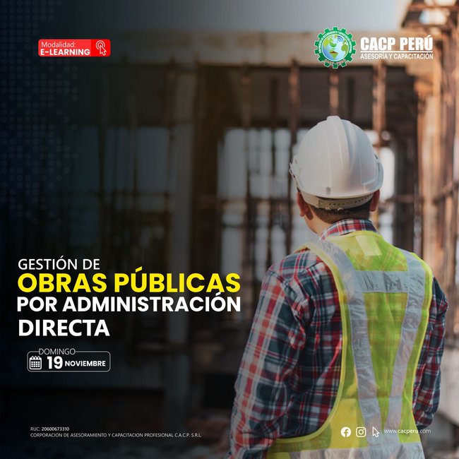 Gestión De Obras Públicas Por Administración Directa. 2023 - 2.2 E-Learning