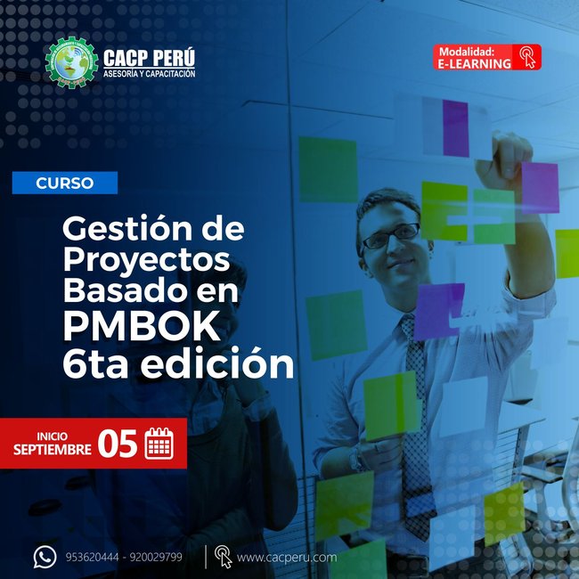 Gestión De Proyectos Basado En Pmbok 6Ta Edición. 2021 - 2