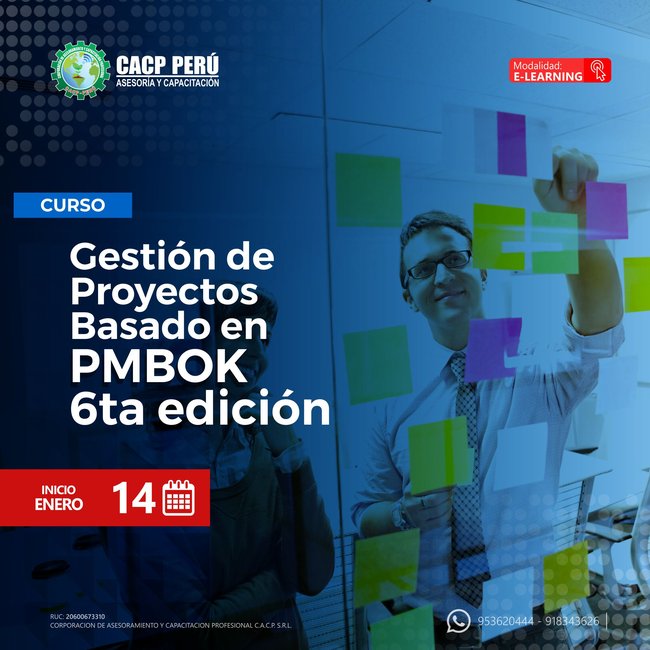 Gestión De Proyectos Basado En Pmbok 6Ta Edición. 2023 - 1 - E-Learning