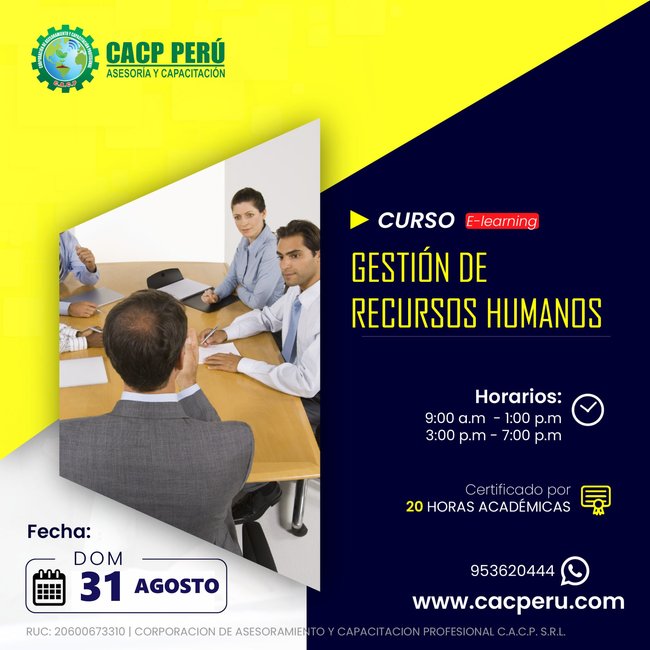 Gestión De Recursos Humanos. 2025 - 1 E-Learning