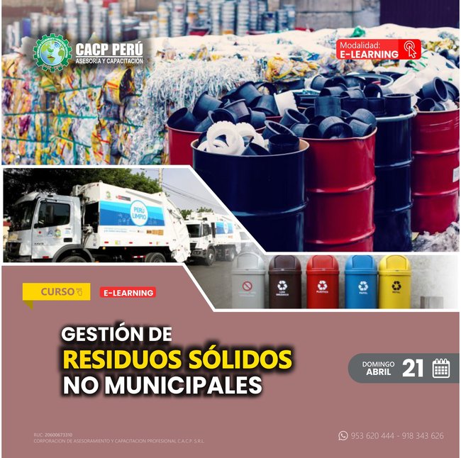 Gestión De Residuos Sólidos No Municipales 2024 - 1 E-Learning