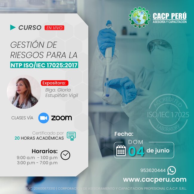 Gestión De Riesgos Para La Ntp - Iso/Iec 17025:2017. 2023 - 1