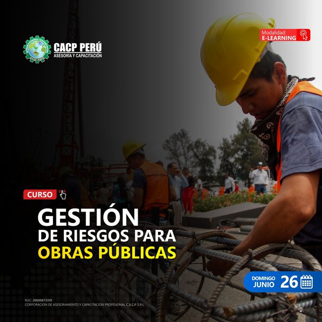 Gestión De Riesgos Para Obras Públicas. 2022 - 1 - E-Learning