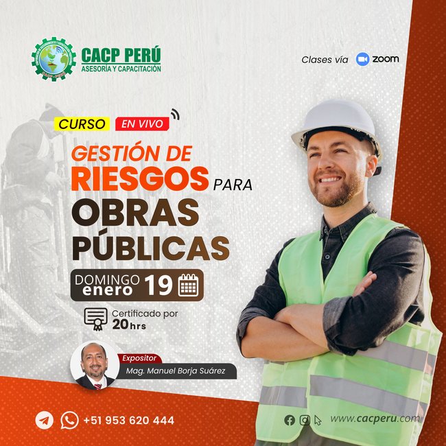 Gestión De Riesgos Para Obras Públicas. 2024 - 2