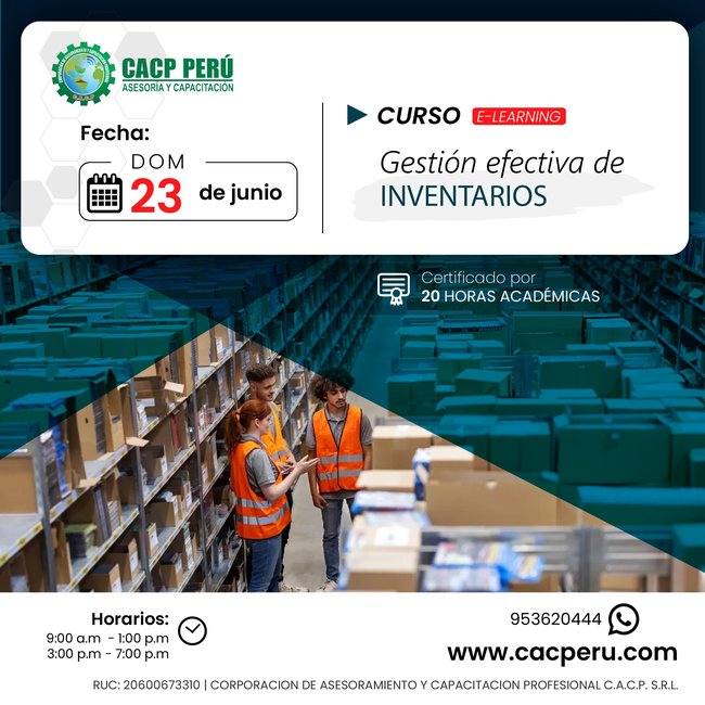 Gestión Efectiva De Inventarios 2024 - 1 E-Learning