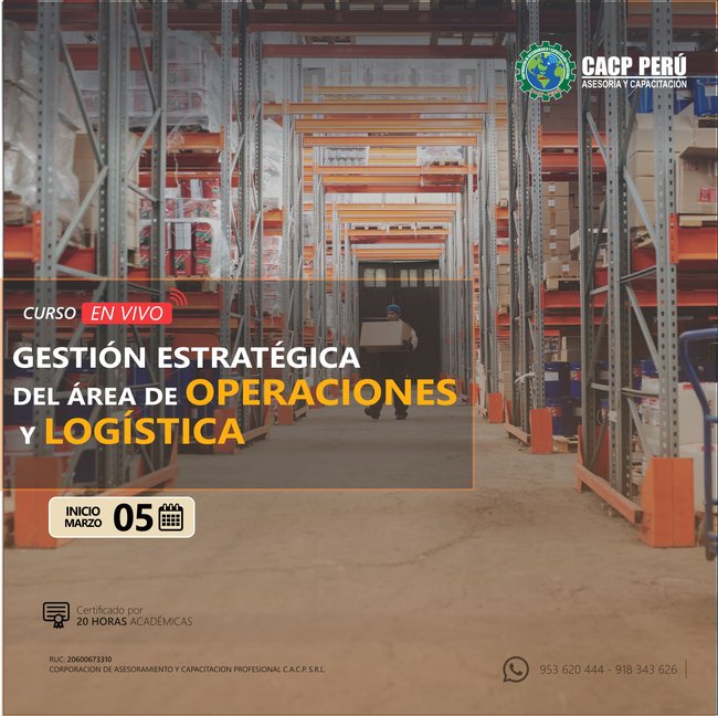 Gestión Estratégica Del Área De Operaciones Y Logística 2023 - 1