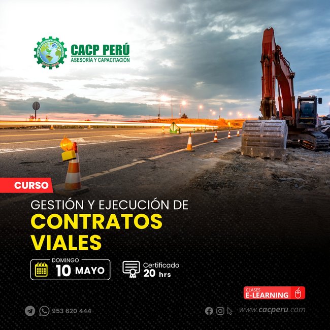 Gestión y ejecución de contratos viales. 2026-1 E