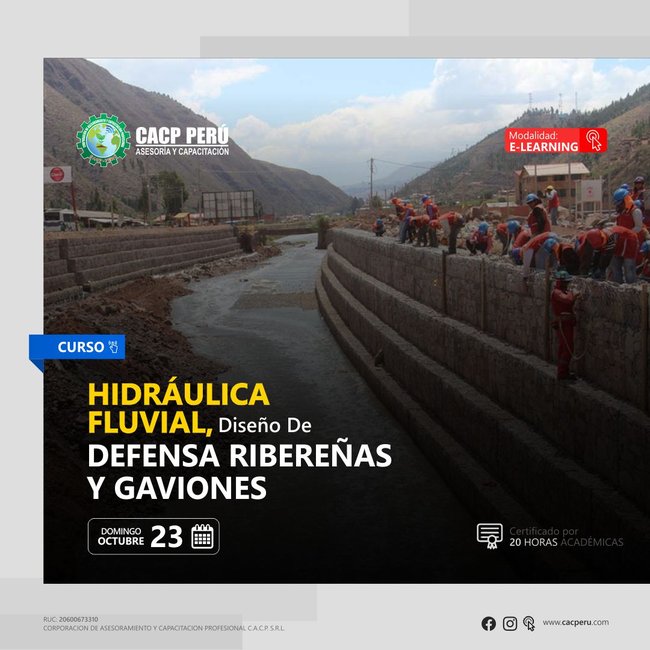 Hidráulica Fluvial, Diseño De Defensa Ribereñas Y Gaviones. 2022 - 2 - E-Learning