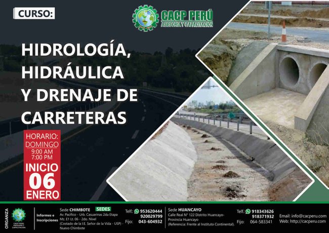 Hidrología, Hidráulica Y Drenaje De Carreteras. 2018 - 2