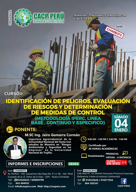 Identificación De Peligros, Evaluación De Riesgos Y Determinación De Medidas De Control(Metodologia Iperc, Linea Base , Continuo Y Especifico). 2019 - 2