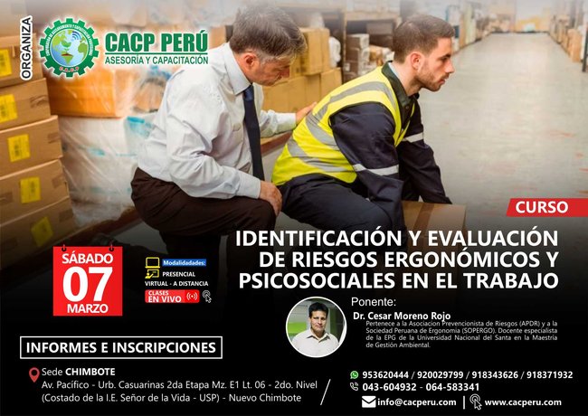 Identificación Y Evaluación De Riesgos Ergonómicos Y Psicosociales En El Trabajo. 2019 - 2
