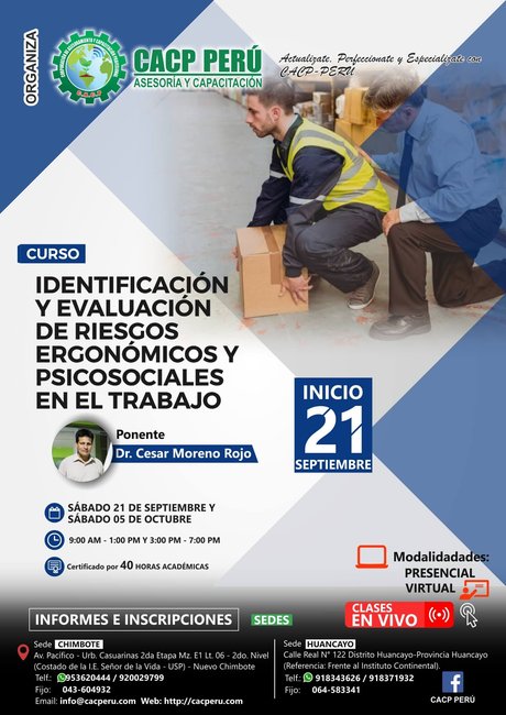 Identificación Y Evaluación De Riesgos Ergonómicos Y Psicosociales En El Trabajo. 2019 - 1