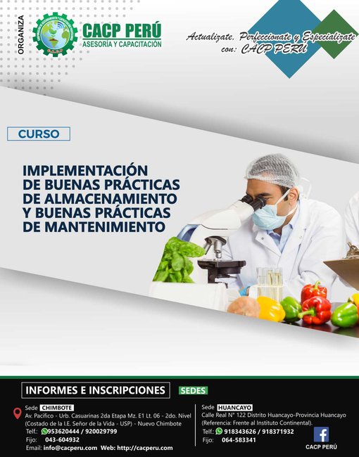 Implementación De Buenas Prácticas De Almacenamiento Y Buenas Prácticas De Mantenimiento. 2019 - 2