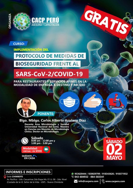 Implementación Del Protocolo De Medidas De Bioseguridad Frente Al Covid-19 Para Restaurantes Y Servicios Afines En La Modalidad De Entrega A Destino Y Recojo. 2020 - 1