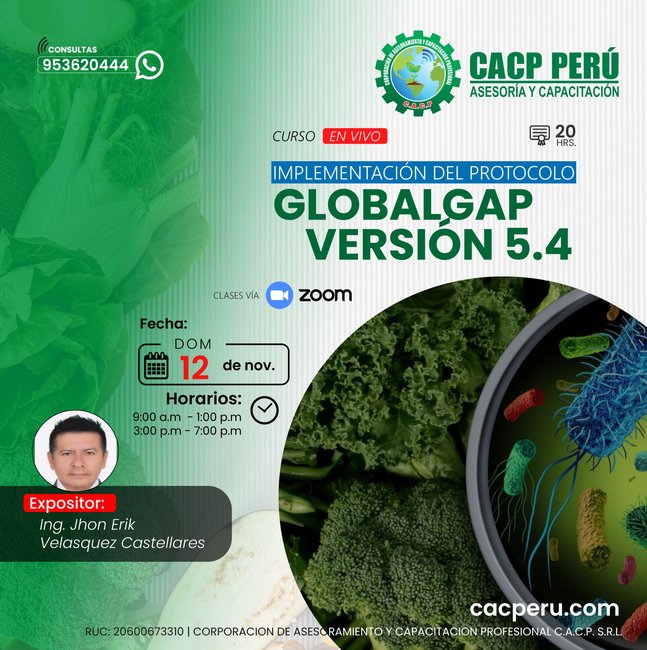 Implementación Del Protocolo Globalgap Versión 5.4 2023-2