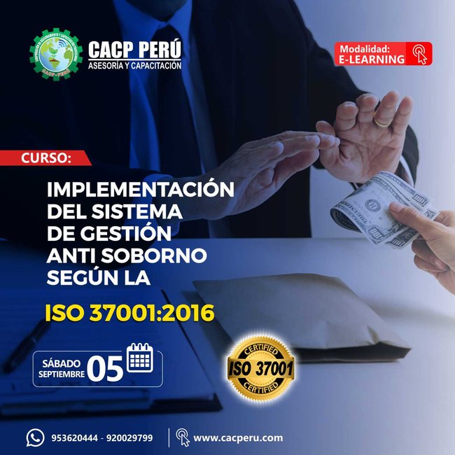 Implementación Del Sistema De Gestión Anti Soborno Según La Iso 37001:2016
