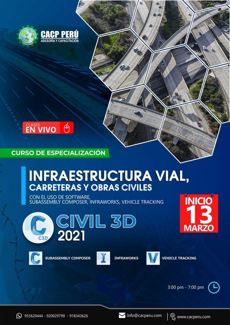 Infraestructura Vial, Carreteras Y Obras Civiles Con El Uso De Software, Subassembly Composer, Infraworks, Vehicle Tracking. 2021 - 1