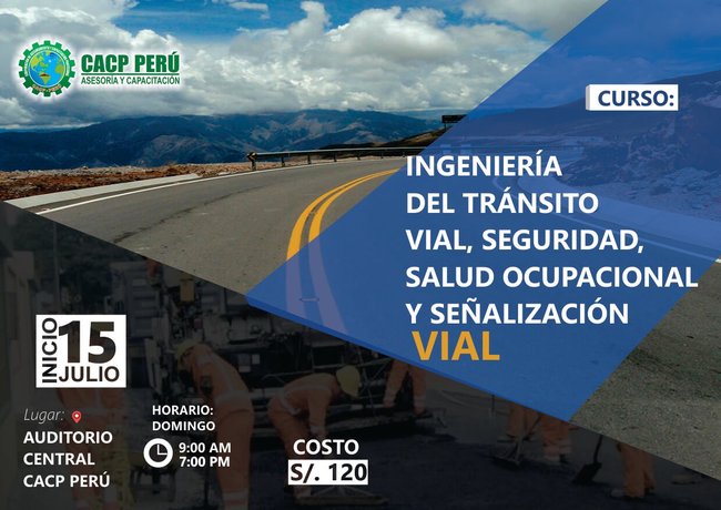 Ingeniería Del Tránsito Vial, Seguridad, Salud Ocupacional Y Señalización Vial. 2018 - 1