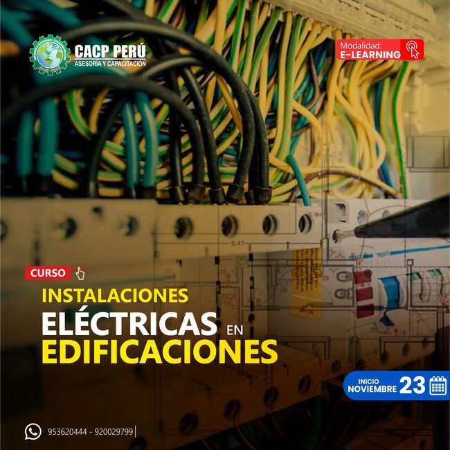 Instalaciones Eléctricas En Edificaciones 2024 - 2 E-Learning