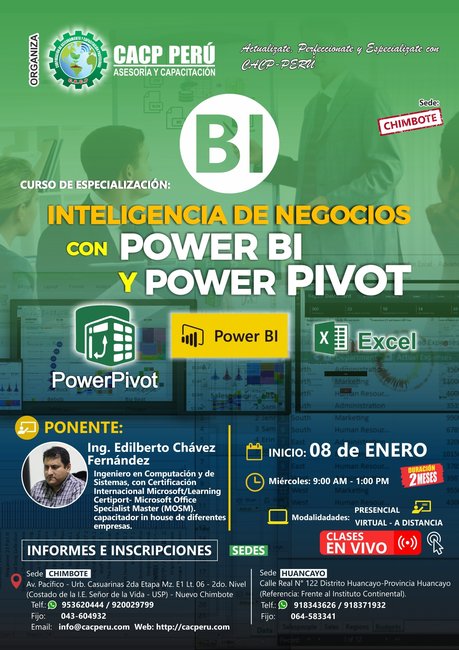 Inteligencia De Negocios Con Power Bi Y Power Pivot. 2020 - 1 - Chimbote
