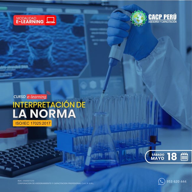 Interpretación De La Norma Iso/Iec 17025:2017 2024 - 1.2 E-Learning