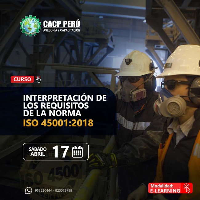 Interpretación De Los Requisitos De La Norma Iso 45001:2018. 2021 - 1 - Virtual - 1