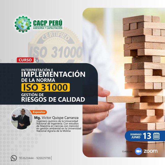 Interpretación E Implementación De La Norma Iso 31000 - Gestión De Riesgos De Calidad. 2021 - 2