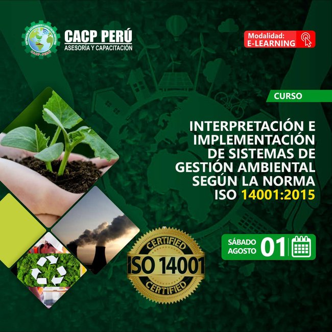 Interpretación E Implementación De Sistemas De Gestión Ambiental Iso 14001:2015. 2020 - 1 - Virtual - 1