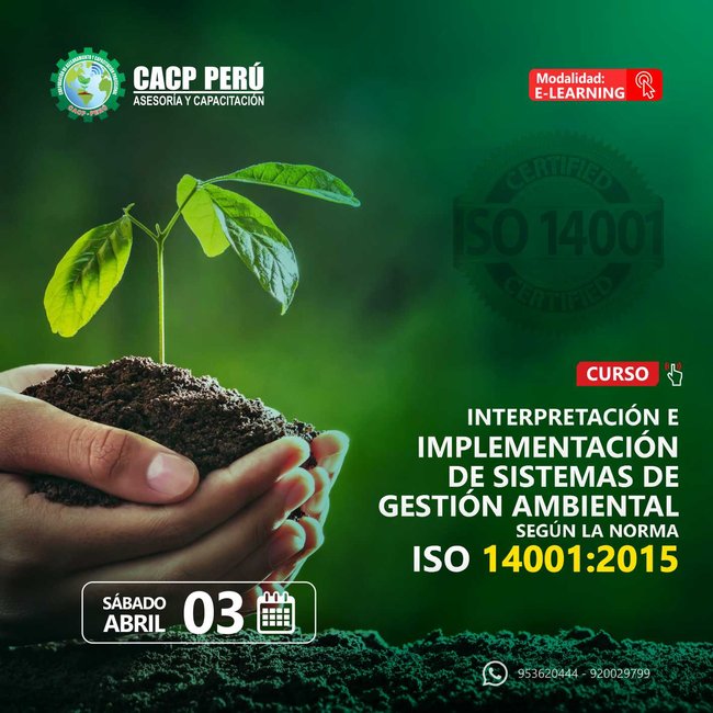 Interpretación E Implementación De Sistemas De Gestión Ambiental Según La Norma Iso 14001:2015. 2021 - 1 - Virtual - 1