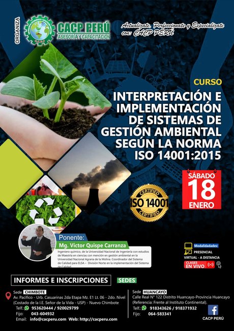 Interpretación E Implementación De Sistemas De Gestión Ambiental Según La Norma Iso 14001:2015. 2019 - 2