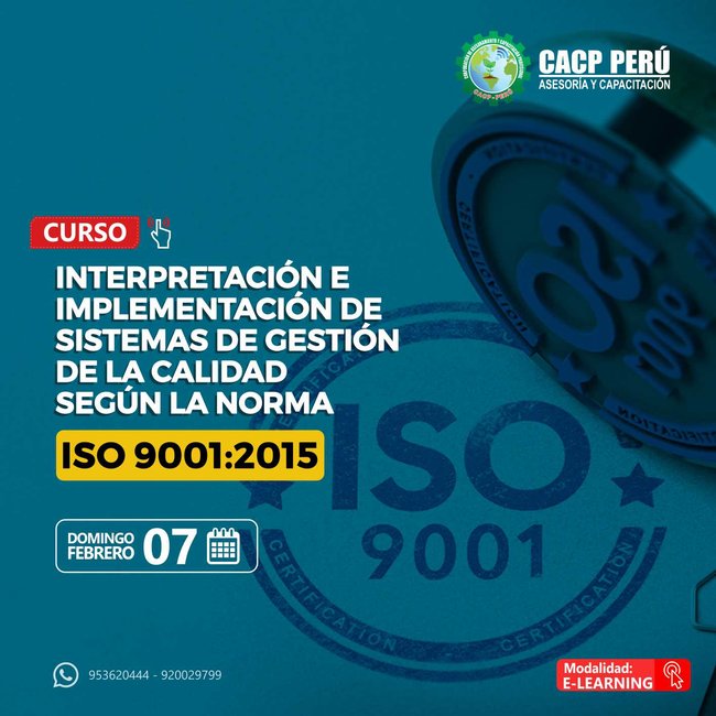 Interpretación E Implementación De Sistemas De Gestión De La Calidad Según La Norma Iso 9001:2015. 2021 - 1- Virtual - 1