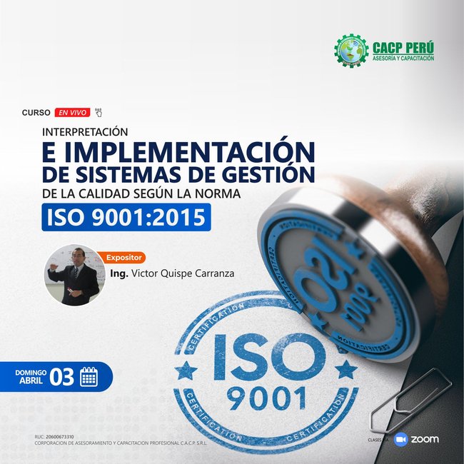 Interpretación E Implementación De Sistemas De Gestión De La Calidad Según La Norma Iso 9001:2015. 2022 - 1