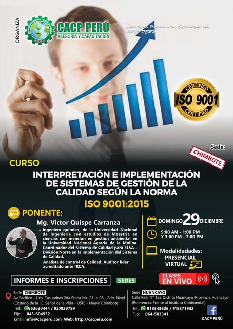 Interpretación E Implementación De Sistemas De Gestión De La Calidad Según La Norma Iso 9001:2015. 2019 - 2