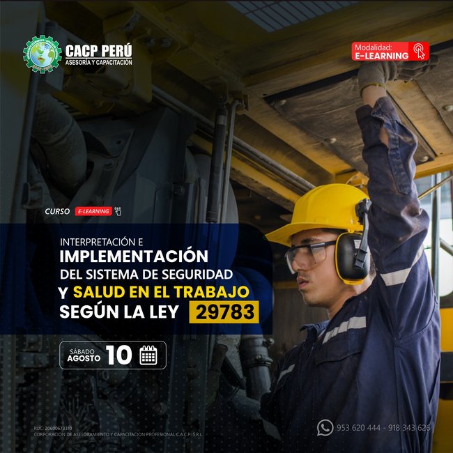 Interpretación E Implementación Del Sistema De Seguridad Y Salud En El Trabajo Según La Ley 29783 2024 - 2 E-Learning