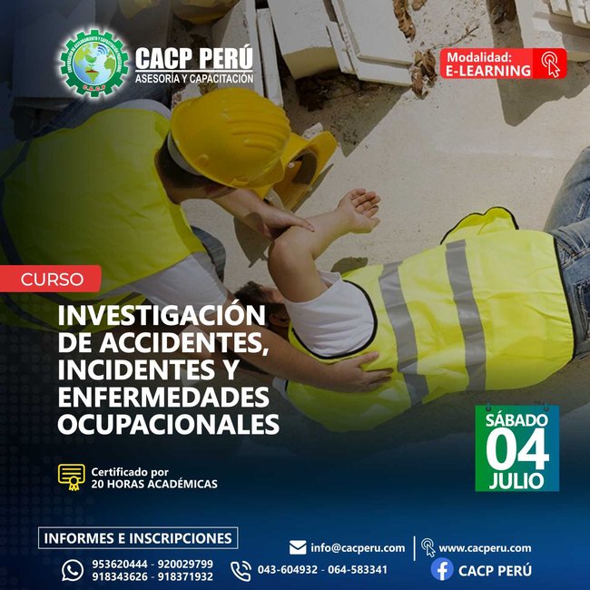 Investigación De Accidentes, Incidentes Y Enfermedades Ocupacionales. 2020 - 1 - Virtual - 1