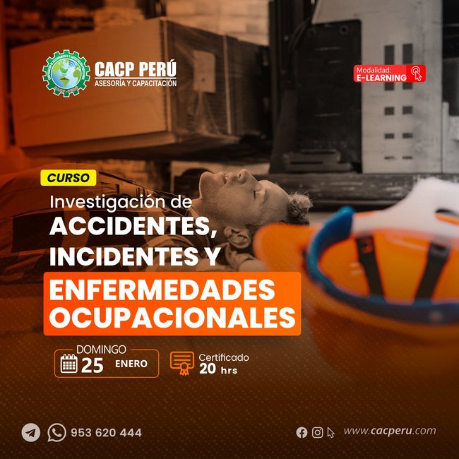 Investigación de accidentes, incidentes y enfermedades ocupacionales. 2026-1 e
