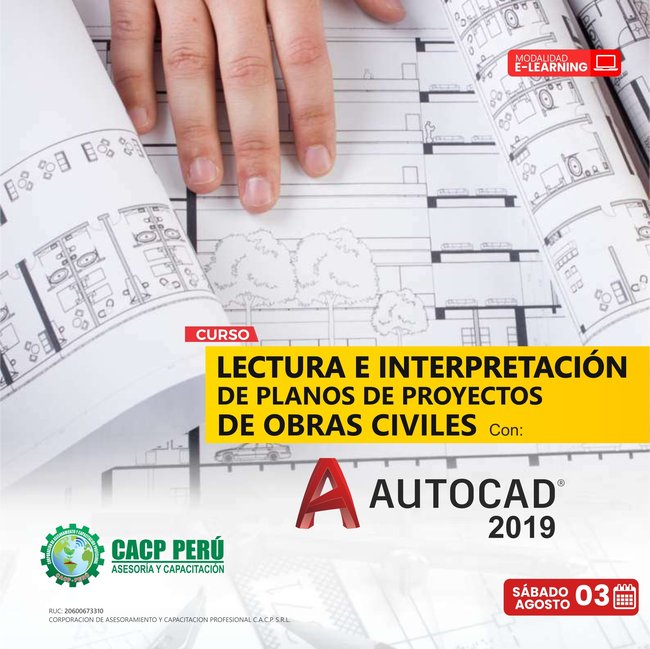 Lectura E Interpretación De Planos De Proyectos De Obras Civiles Con Autocad 2024 - 2 E-Learning