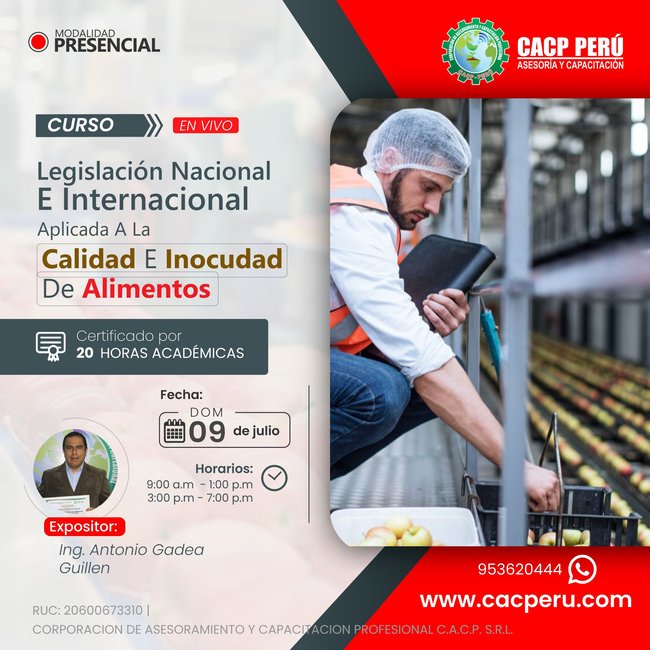 Legislacion Nacional E Internacional Aplicada A La Calidad E Inocudad De Alimentos 2023-2
