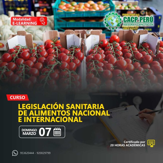 Legislación Sanitaria De Alimentos Nacional E Internacional. 2021 - 1- Virtual - 1