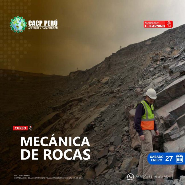 Mecánica De Rocas 2024-1 E-Learning