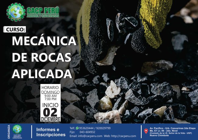 Mecánica De Rocas Aplicada. 2018 - 2