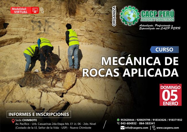 Mecánica De Rocas Aplicada. 2019 - 2