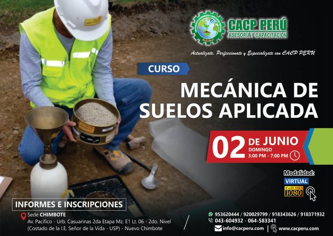 Mecánica De Suelos Aplicada. 2019 - 1