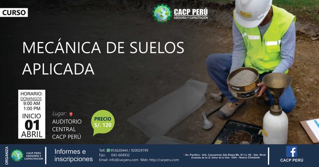 Mecánica De Suelos Aplicada. 2018 - 1