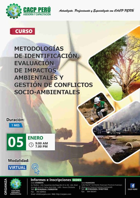 Metodologías De Identificación, Evaluación De Impactos Ambientales Y Gestión De Conflictos Socio-Ambientales. 2018 - 2