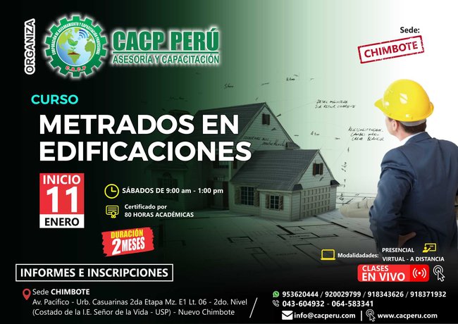 Metrados En Edificaciones. 2020 - 1 - Chimbote