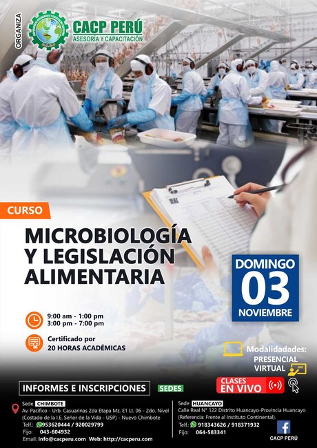 Microbiología Y Legislación Alimentaria. 2019 - 2