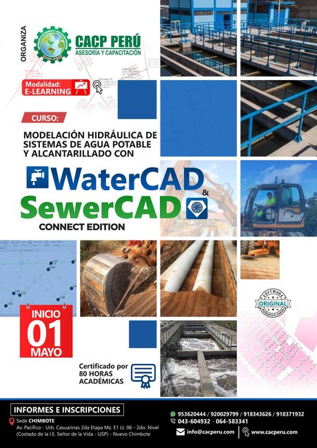 Modelación Hidráulica De Sistemas De Agua Potable Y Alcantarillado Con Watercad Y Sewercad. 2020 - 1