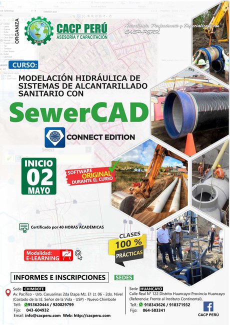 Modelación Hidráulica De Sistemas De Alcantarillado Sanitario Con Sewercad Connect Edition. 2020 - 1